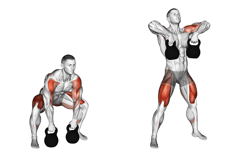 Kettlebell high pull Kettlebell high pull — illustration de l'exercice
