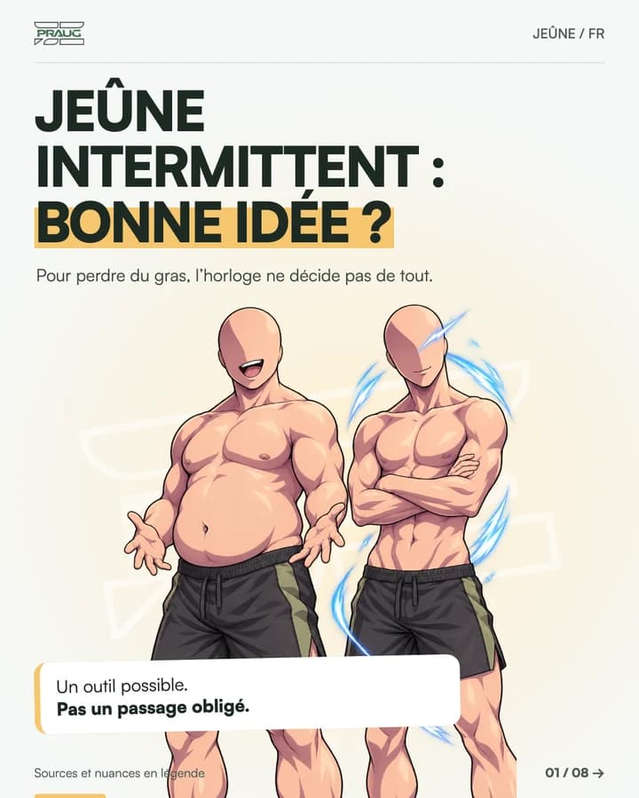 Couverture du carrousel : Jeûne intermittent : un outil pour perdre du gras ?