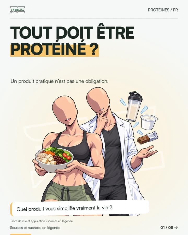 Couverture du carrousel : Les produits protéinés sont-ils vraiment utiles ?
