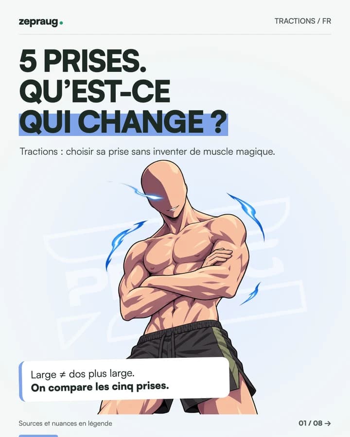 Couverture du carrousel : Tractions : quelle prise choisir pour progresser ?