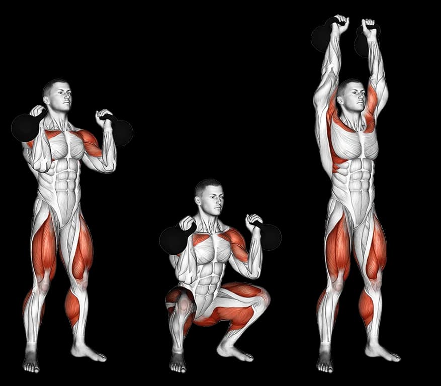Kettlebell thruster