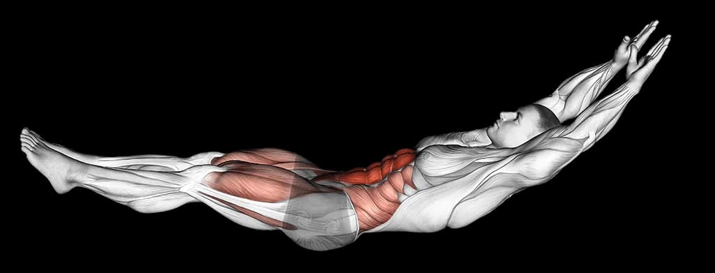 Hollow body crunch